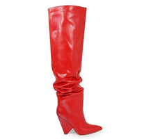 Load image into Gallery viewer, &quot;Nano&quot; thigh high wedge heel bootsw