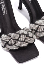 Load image into Gallery viewer, &quot;Rewind&quot; blinged vamp kitten heels