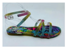 Load image into Gallery viewer, &quot;Feana&quot; strappy rhinestone sandals